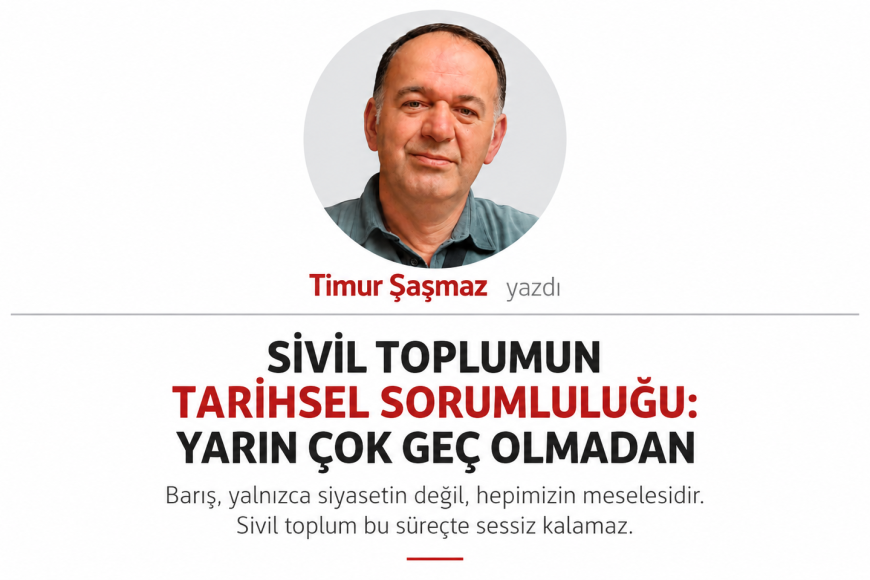 SİVİL TOPLUMUN TARİHSEL SORUMLULUĞU YARIN ÇOK GEÇ OLMADAN