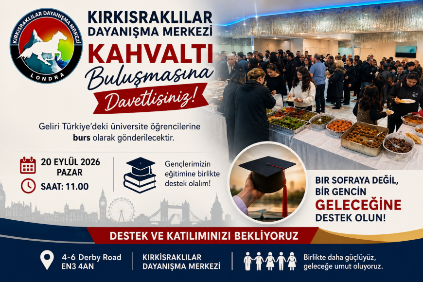 LONDRA’DA DAYANIŞMA SOFRASI EĞİTİME UMUT OLACAK