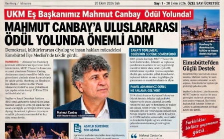 MAHMUT CANBAY’A ULUSLARARASI ÖDÜL YOLUNDA ÖNEMLİ DESTEK HAMBURG’DA SANAT, DEMOKRASİ VE İNSAN HAKLARI MÜCADELESİNE TAKDİR